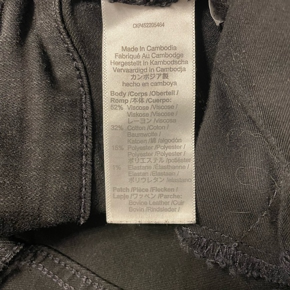 Madewell 9” Button Fly Skinny Jeans - black - Picture 5 of 8